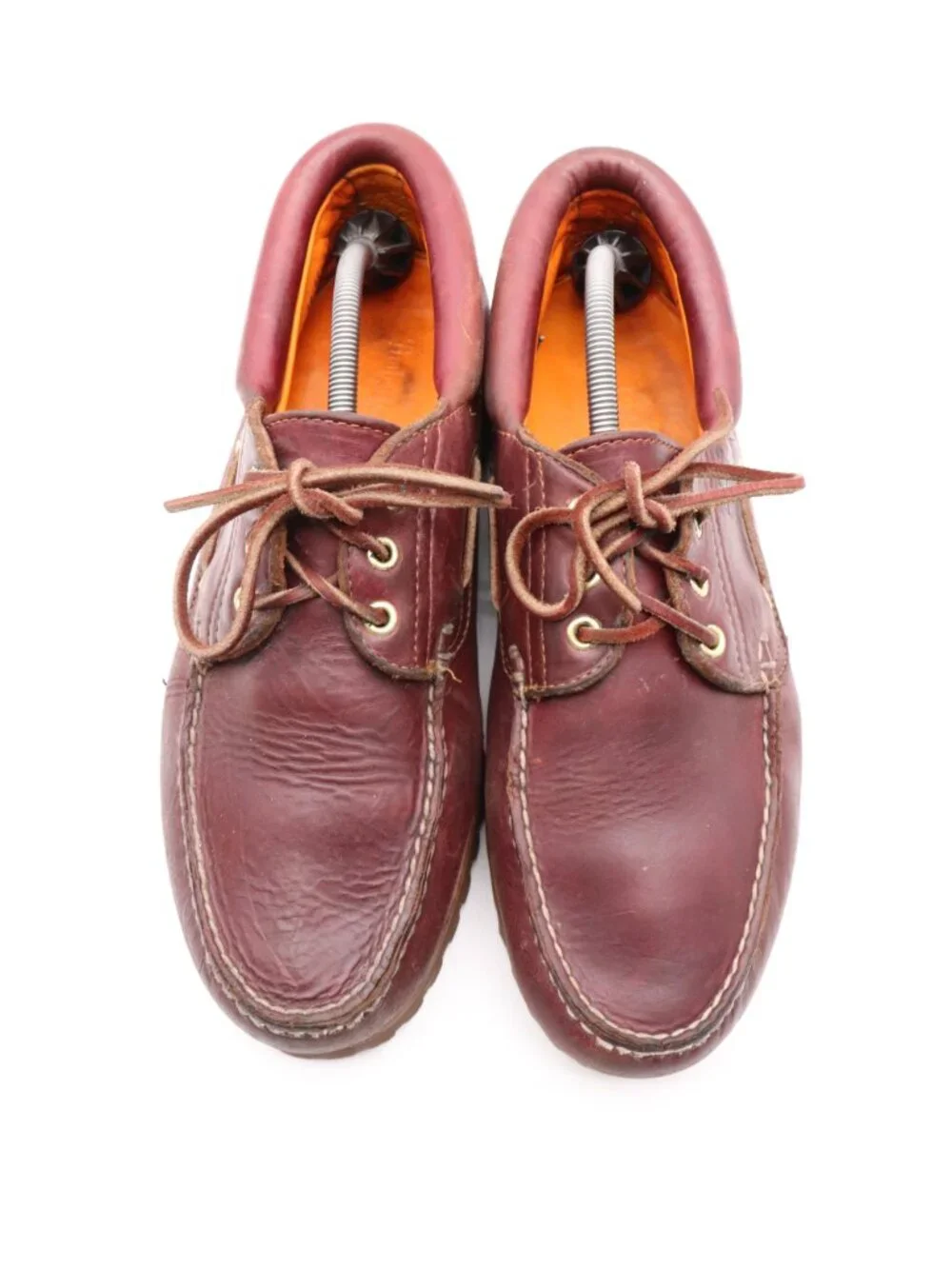 Timberland 3 Eye Men’s Size 11.5 M Lug Burgundy Leather Boat Shoes